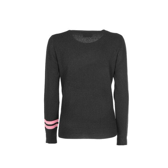 Dee Ocleppo Cashmere Sweater Long Sleeve Slim Fit Women Black Sweaters - Picture 6 of 6